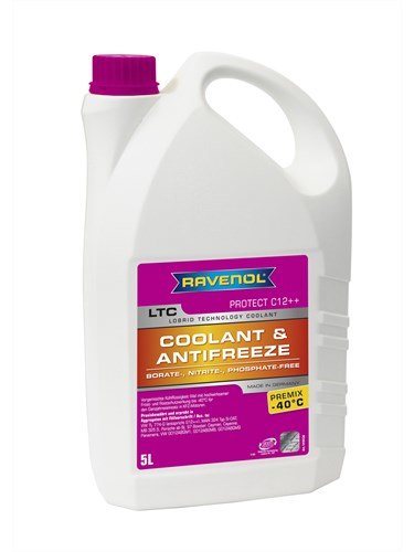 Антифриз RAVENOL LTC Lobrid Technology Coolant Premix -40° C12++ готовый лиловый, 5л