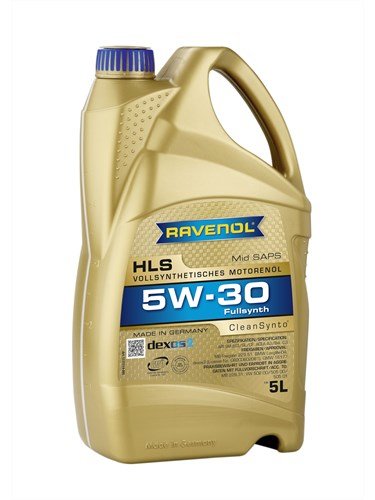 Моторное масло RAVENOL HLS SAE 5W-30, 5л