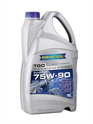Масло трансмиссионное RAVENOL TGO SAE 75W-90 GL-5 (4л) new