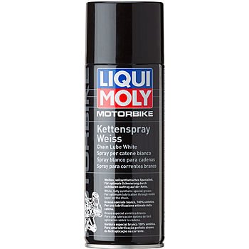 Белая цепная смазка LIQUI MOLY Motorbike Kettenspray weiss (400мл)