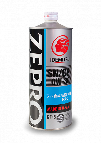 Моторное масло IDEMITSU ZEPRO TOURING PRO F-S SN/CF 0W-30, 1л