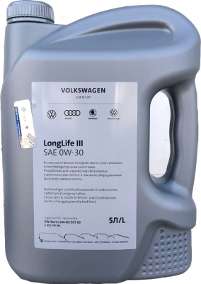 Моторное масло VAG LongLife III 0W-30 (Россия), 5л