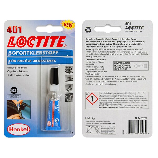 LOCTITE Клей моментальный 401 (3гр)