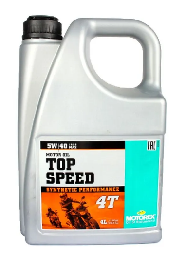 Масло моторное MOTOREX Top Speed 4Т SAE 5W-40, 4л