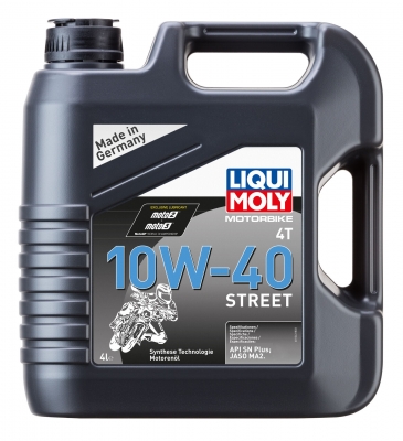 Масло моторное LIQUI MOLY Motorbike 4T Street 10W-40, 4л