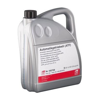 Трансмиссионное масло Febi АКПП ATF 9G-tronik (MB 236.17) желтая, 5л