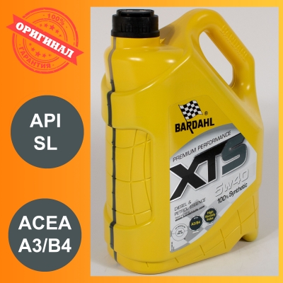 Моторное масло BARDAHL XTS 5W-40, 5л