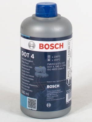 Тормозная жидкость Bosch DOT-4, 0.5л