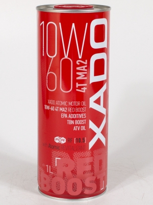 Моторное масло ХАДО RED BOOST мото 4T 10W-60 MA2, 1л
