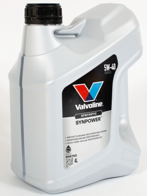 Моторное масло Valvoline SYNPOWER 5W-40, 4л
