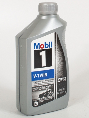 Моторное масло Mobil 1 V-Twin Motorcycle 20W-50, 0.946л