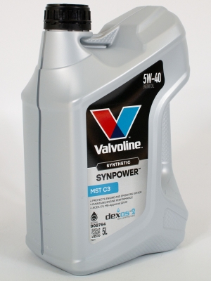 Моторное масло Valvoline SYNPOWER MST C3 5W-40, 5л